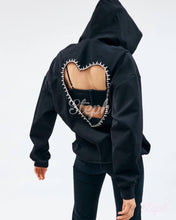 Load image into Gallery viewer, Hoodie Sparkle heart