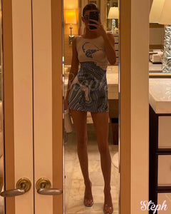 Jenner Blue dress