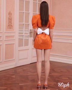 Nana Tangerine dress