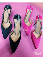 Load image into Gallery viewer, Rose • JC satin Pumps