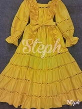 Load image into Gallery viewer, Amarillo • Ruffled long dress