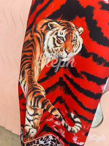 Vestido DG tiger printed