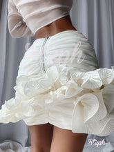 Load image into Gallery viewer, White Ruffled Skirt