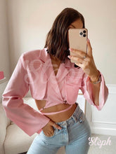 Load image into Gallery viewer, Pink Blazer Stylish Top